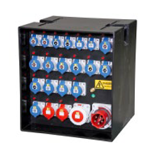 MD32 Distro (125A/3 - 6x 16A/1, 12x 32A/1, 2x 32A/3, 1x 63A/3)